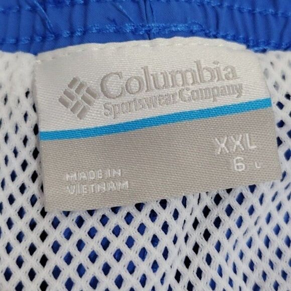 Columbia PFG Swim Trunks Mens XXL 2XL Omni-Shade Fishing Shorts Blue UPF 50 NEW - Picture 11 of 14